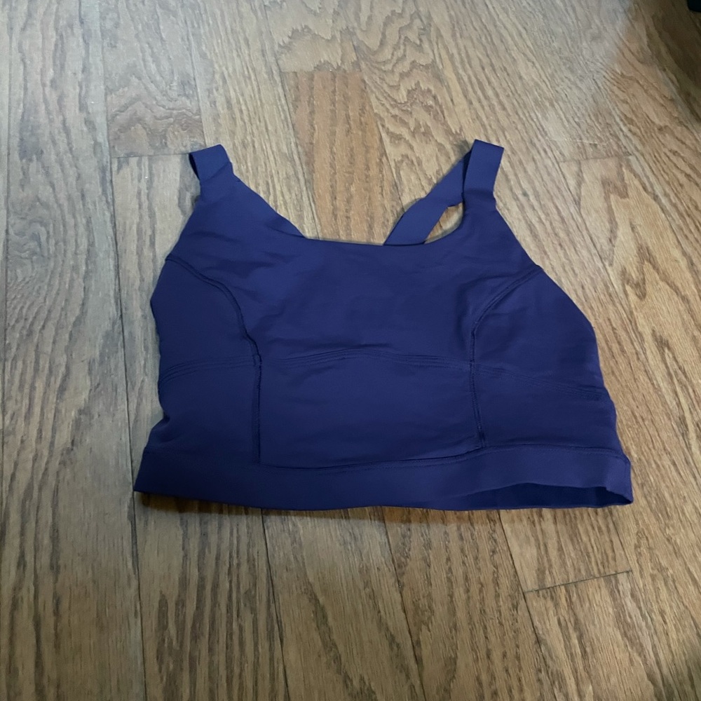 Lululemon bra size 34d size 6 purple barely worn
